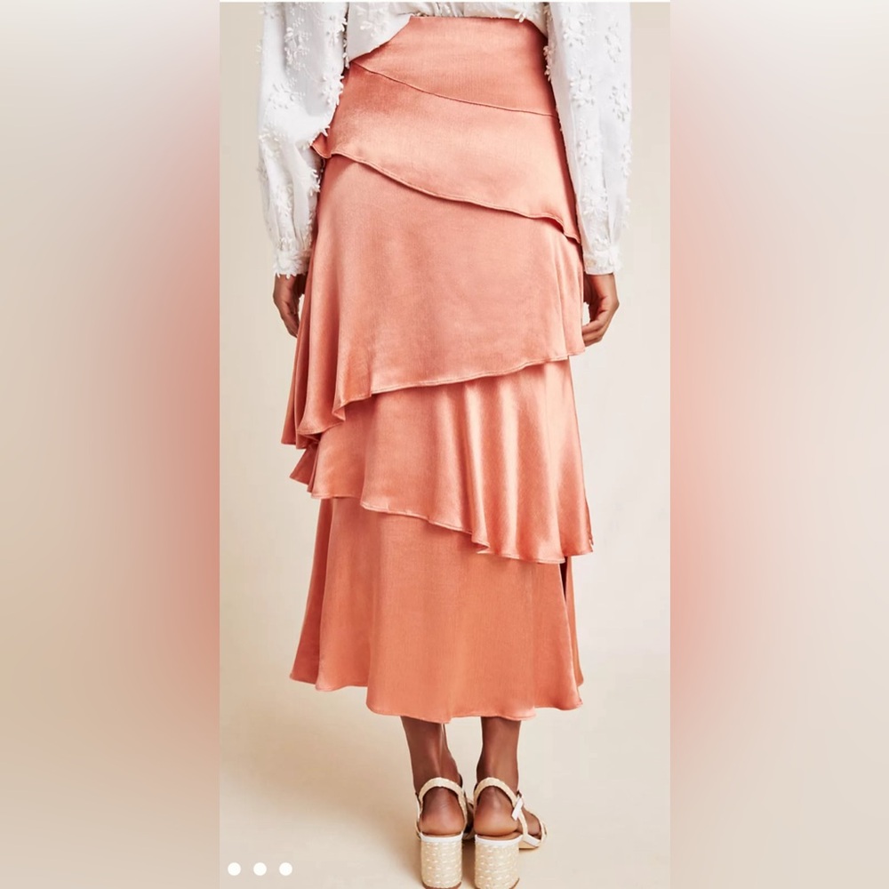 NWT Maeve by Anthropology Cassia Tiered Maxi Skirt